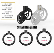 Load image into Gallery viewer, Mamba Chastity Cage size comparison
