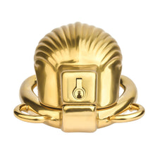 Load image into Gallery viewer, Shell Design Golden Chastity Cage - 5
