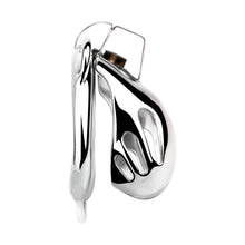 Load image into Gallery viewer, Short Smooth Stainless Steel Mamba Cage with Belt 2026 Edition side view
