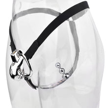 Load image into Gallery viewer, Short Smooth Stainless Steel Mamba Cage with Belt 2026 Edition side view
