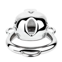 Load image into Gallery viewer, Short Smooth Stainless Steel Mamba Cage with Belt 2026 Edition material close-up
