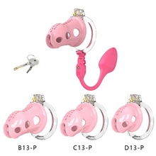 Load image into Gallery viewer, Silicone Chastity Cage with App Remote Control Anal Plug - three size
