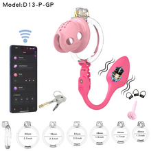 Load image into Gallery viewer, Silicone Chastity Cage with App Remote Control Anal Plug -S
