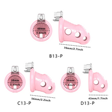 Load image into Gallery viewer, Silicone Chastity Cage with App Remote Control Anal Plug -size
