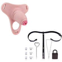 Load image into Gallery viewer, Silicone Real Dildo Wearable Chastity Device 10

