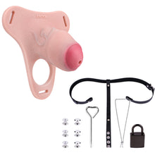 Load image into Gallery viewer, Silicone Real Dildo Wearable Chastity Device 11
