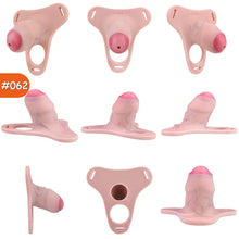 Load image into Gallery viewer, Silicone Real Dildo Wearable Chastity Device 15
