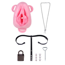 Load image into Gallery viewer, Sissy Silicone Chastity Cage with Belt 30

