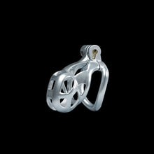 Load image into Gallery viewer, Silver Mamba Chastity Cage Kit 1.77 To 4.13 Inches Long fit view
