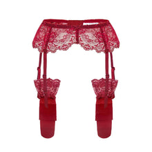Load image into Gallery viewer, Sissy Laura Garters + Stockings Set
