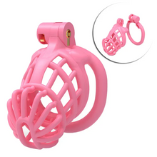 Load image into Gallery viewer, Sissy Male Chastity Cage with round ring
