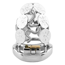 Load image into Gallery viewer, Snake Premium Metal Chastity Cage - 12
