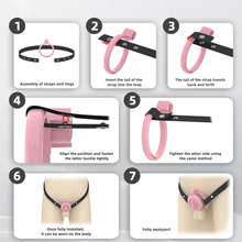 Load image into Gallery viewer, Flat Soft Chastity Cage with 6 Rings - 10
