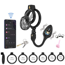 Load image into Gallery viewer, Soft Cobra Chastity Cage With App Controlled Butt Plug 11
