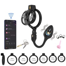 Load image into Gallery viewer, Soft Cobra Chastity Cage With App Controlled Butt Plug 10
