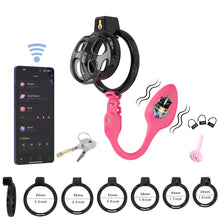 Load image into Gallery viewer, Soft Cobra Chastity Cage With App Controlled Butt Plug 7
