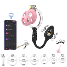 Load image into Gallery viewer, Soft Cobra Chastity Cage With App Controlled Butt Plug 18
