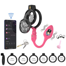 Load image into Gallery viewer, Soft Cobra Chastity Cage With App Controlled Butt Plug 9
