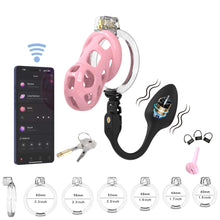 Load image into Gallery viewer, Soft Cobra Chastity Cage With App Controlled Butt Plug 20
