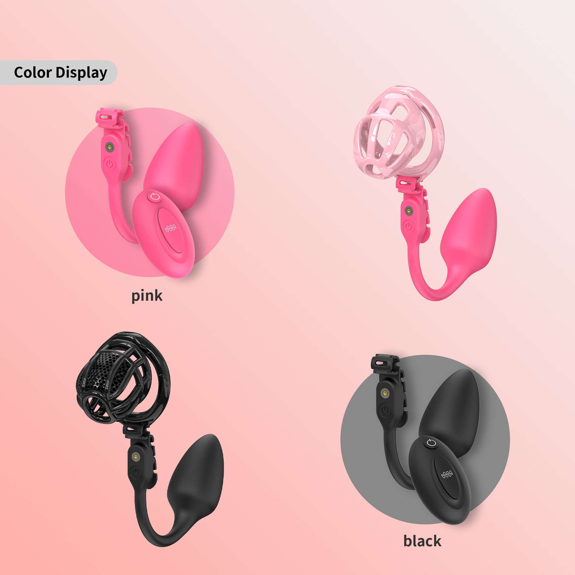 Remote Control Anal Plug Vibrator CHASTITY CAGE CO Remote Control Anal Plug Vibrator CHASTITY CAGE CO