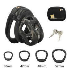 Load image into Gallery viewer, Rubber Cobra Chastity with Invisible Key
