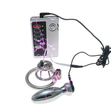 Load image into Gallery viewer, Stainless Steel Basket Electric Chastity Cage 4
