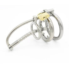 Afbeelding in Gallery-weergave laden, Stainless Steel Catheter Urethral Sounding Cock Cage in the main gallery view
