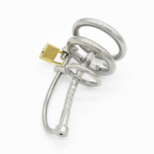 Afbeelding in Gallery-weergave laden, Stainless Steel Catheter Urethral Sounding Cock Cage in alternate gallery view 4
