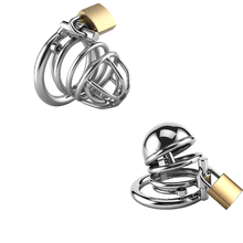 Load image into Gallery viewer, PA Open-Frame Stainless Steel Chastity Cage
