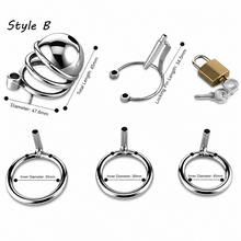 Load image into Gallery viewer, PA Open-Frame Stainless Steel Chastity Cage
