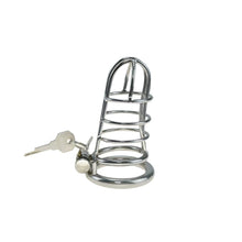 Load image into Gallery viewer, Stainless Steel Prison-Bar Chastity Cage
