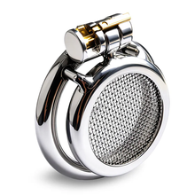 Load image into Gallery viewer, Flat Stainless Steel Star-Mesh Chastity Cage
