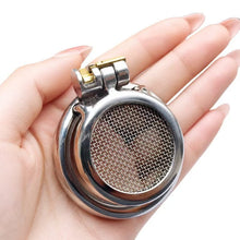 Load image into Gallery viewer, Flat Stainless Steel Star-Mesh Chastity Cage

