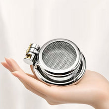 Load image into Gallery viewer, Flat Stainless Steel Star-Mesh Chastity Cage
