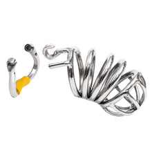 Load image into Gallery viewer, Stainless Steel Chastity Device With Hinged Rings
