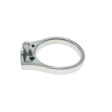 Stainless Thickened Gear Flat Chastity Cage 