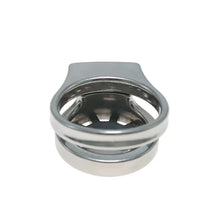 Load image into Gallery viewer, Stainless Thickened Gear Flat Chastity Cage 6
