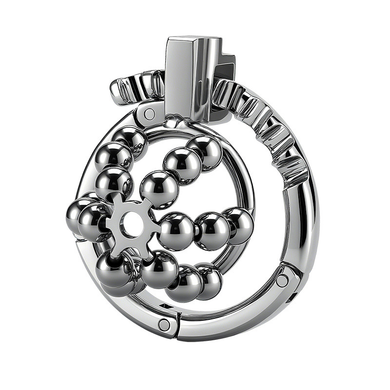 Steel Ball Metal Chastity Lock - 1