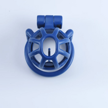 Load image into Gallery viewer, Custom Steel Blue Male Chastity Cage
