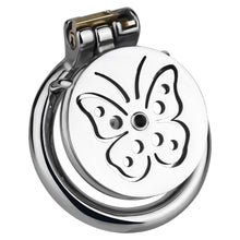 Load image into Gallery viewer, Steel Butterfly Flat Chastity Lock - 7
