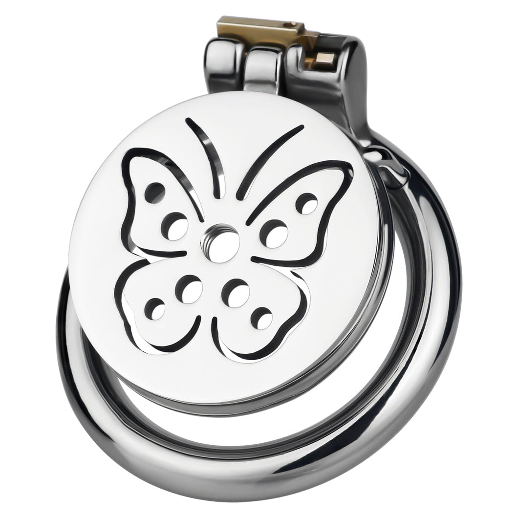 Steel Butterfly Flat Chastity Lock - 1