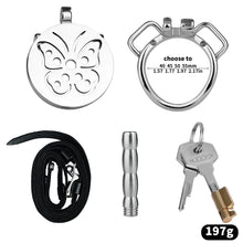 Load image into Gallery viewer, Steel Butterfly Flat Chastity Lock - 18
