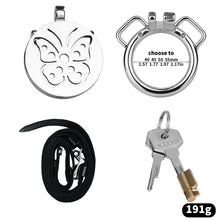 Load image into Gallery viewer, Steel Butterfly Flat Chastity Lock - 17
