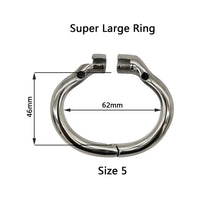 Load image into Gallery viewer, CC34 Ergonomic Stainless Steel Stealth Lock Male Chastity Device
