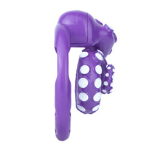 Lade das Bild in den Galerie-Viewer, Deep Sea Purple cage side profile and base ring
