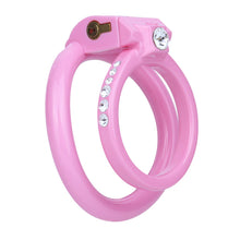 Load image into Gallery viewer, Contract of Time Stone-Accented Resin Chastity Cage
