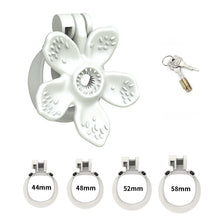 Load image into Gallery viewer, Solid Bloom Floral Resin Chastity Cage
