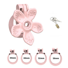 Load image into Gallery viewer, Solid Bloom Floral Resin Chastity Cage
