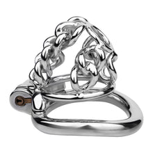 Load image into Gallery viewer, Thick Chainmail Steel Chastity Lock - 7
