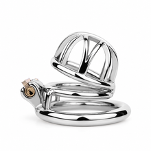 Lade das Bild in den Galerie-Viewer, Compact Lattice Stainless Steel Chastity Cage
